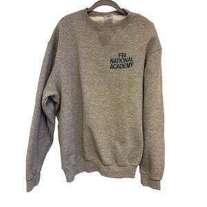 Vintage FBI academy sweatshirt embroidered logo crewneck Size XL
